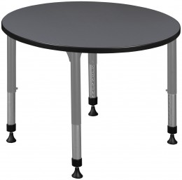 Adjustable Height Round Student Table