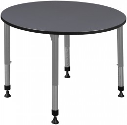 Adjustable Height Round Student Table