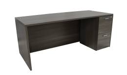 Rectangular Desk with Drawers - Amber Series