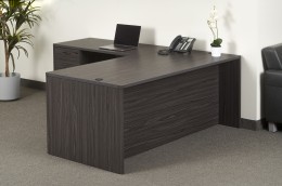L Shaped Desk with Drawers