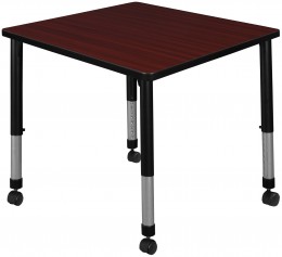 Rolling Square Classroom Table