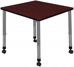 Rolling Square Classroom Table