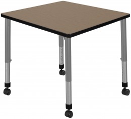 Rolling Square Classroom Table