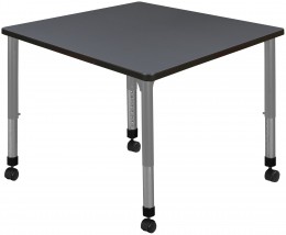 Adjustable Rolling Square Table