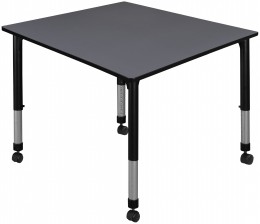 Large Adjustable Rolling Table