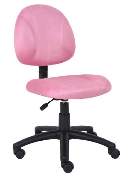 Pink Office Chair without Arms