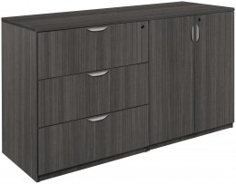 Lateral File Credenza with Shelves
