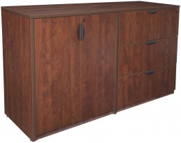 Lateral File Credenza with Shelves