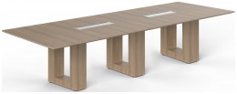 Rectangular Conference Table with Metal Legs