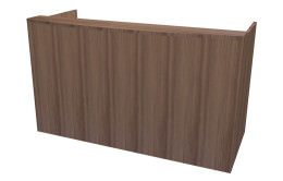 Reception Desk with Curved Transaction Counter - Express Laminate