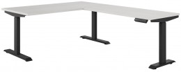 L Shape Height Adjustable Desk