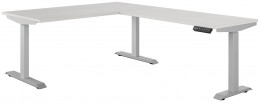 L Shape Height Adjustable Desk