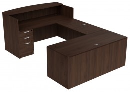 Modern Receptionist Desk with Storage