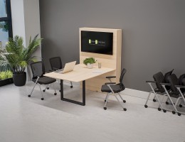 8 Person Workstation with Storage and Power