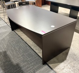 Bow Front Desk with Drawers