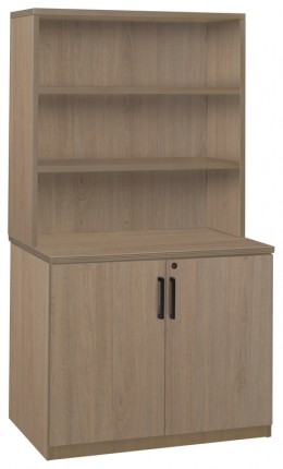 Office Storage Cabinet with Hutch
