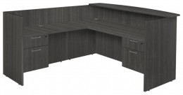 L Shaped Peninsula Desk