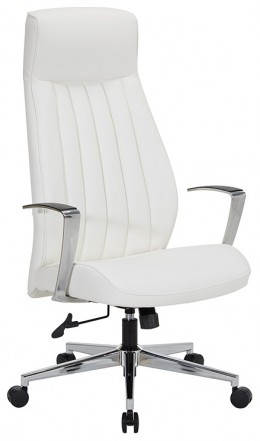 Executive Task Chair with Blue Seat Cover
