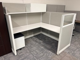 L Shaped Cubicle Workstation