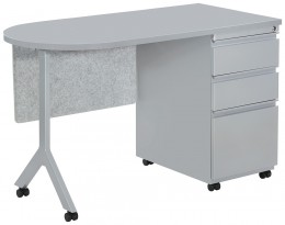 Mobile Classroom Desk with Drawers
