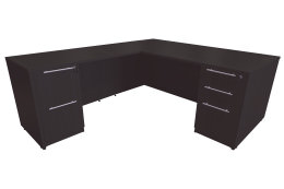 L Shaped Desk with Drawers