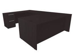 U Shaped Desk with Drawers - North American Laminate Series