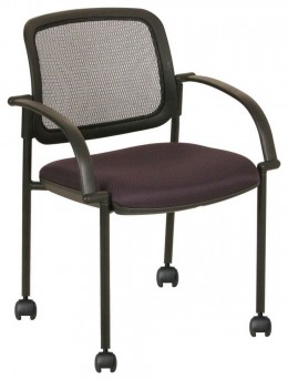 Rolling Mesh Back Guest Chair