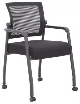 Rolling Mesh Back Guest Chair