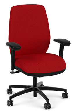 Mid Back Office Chair with Arms - Riva Series
