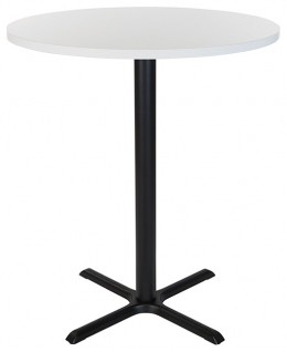 Round Bar Height Table with Metal Base