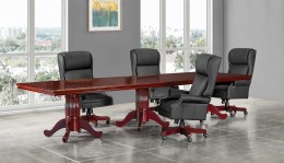Rectangular Conference Table and Chairs Set