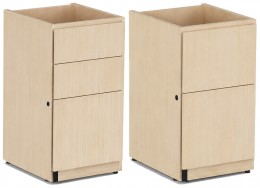Pair of 2 & 3 Drawer Pedestals for Groupe Lacasse Desks