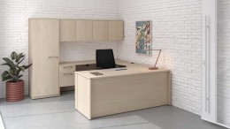 U Shaped Desk with Storage