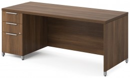 Rectangular Desk with Drawers