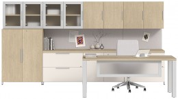 Rectangular Desk with Storage