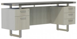 Credenza Desk with Drawers