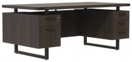Double Pedestal Desk with Drawers