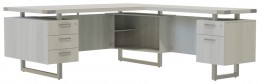 L Shaped Desk with Drawers