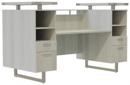 Modern Reception Desk with Drawers
