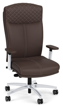 Leather Executive High Back Chair with Lumbar Support - Carmel Series
