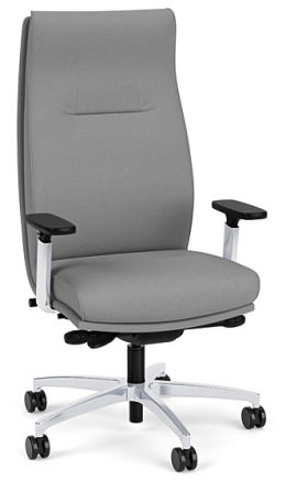 Leather Executive High Back Chair with Lumbar Support - Linate Series