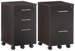 Pair of 2 & 3 Drawer Mobile Pedestals