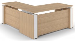 L Shaped Sit Stand Desk