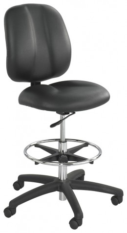 Armless Vinyl Drafting Chair
