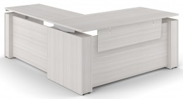 Standing L Desk with Modesty Panel