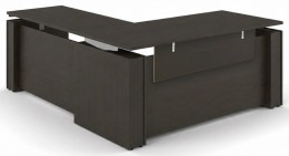 Standing L Desk with Modesty Panel