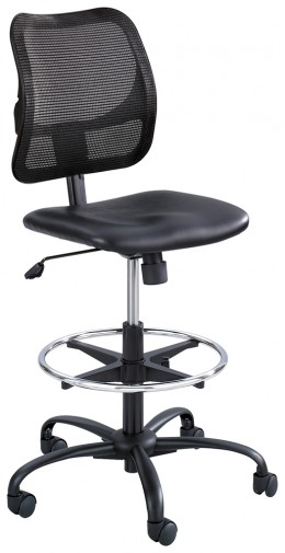 Armless Mesh Back Drafting Chair