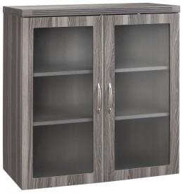 Storage Cabinet with Glass Doors