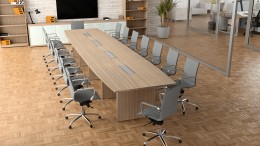 Boat Shaped Conference Table