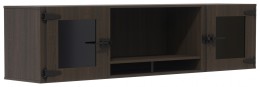 Wall Mounted Hutch with Glass Doors